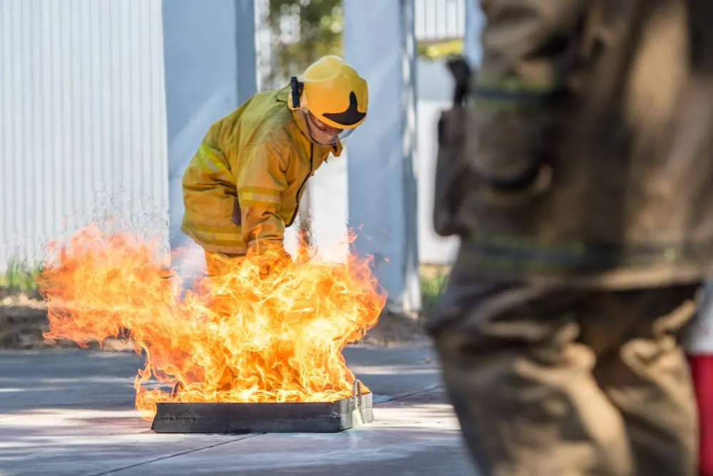 Fire safety training for all employees and for fire patrol members